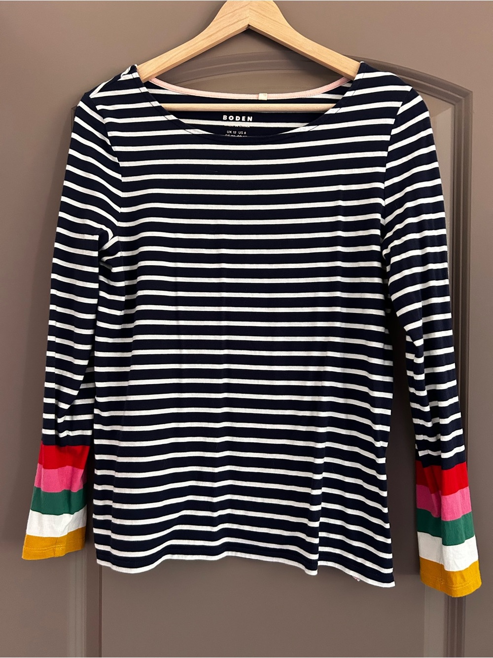 Boden Two breton long sleeves tee. Never worn but washed once. - Picture 2 of 4